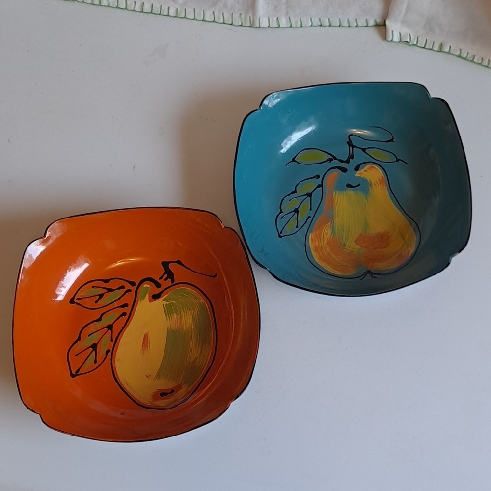 Colorful MCM Fruit-Themed Bowls